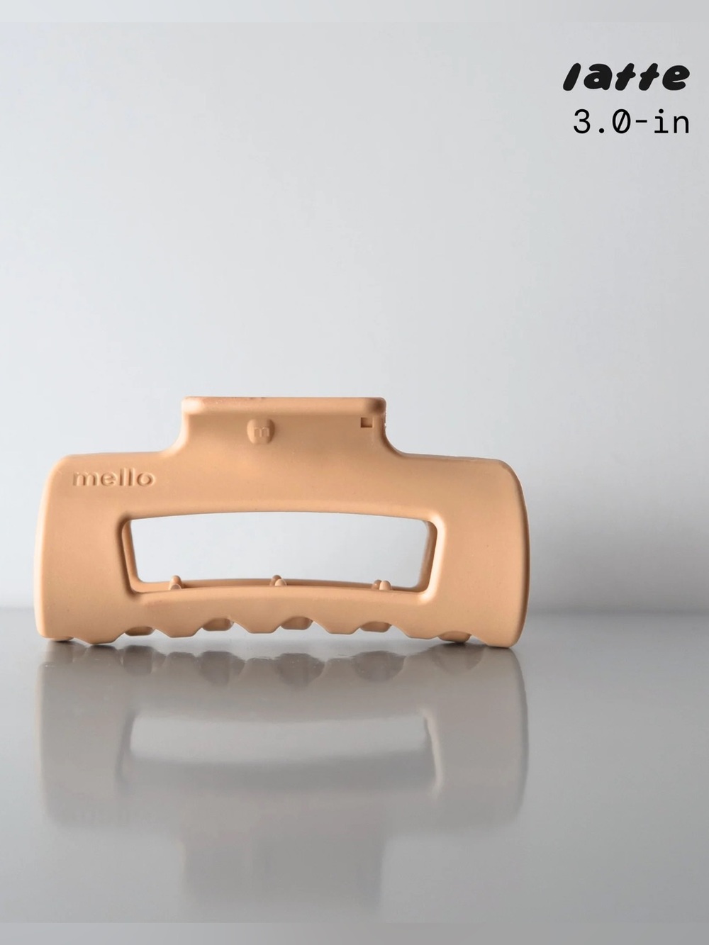 Mello Cloud Clip 3” Mini Latte Fine Hair Car Safe Flexible Claw Clip NIB